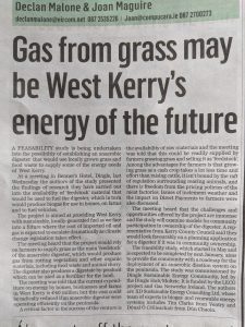 Gas from grass may be West Kerry's Energy of the future